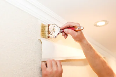 Pose de papier peint à Lecumberry — revêtements muraux et toiles de verre